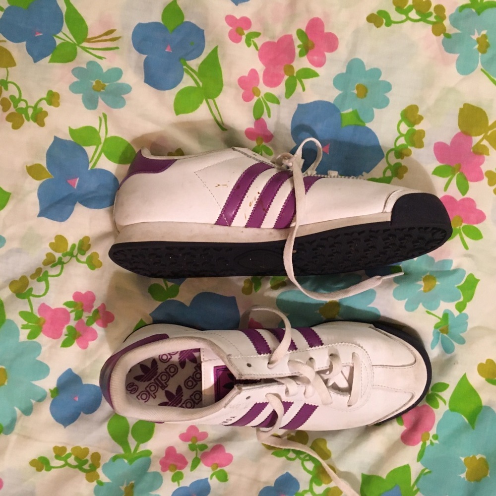 ADIDAS Purple Vntg Samoa Men’s 7 Purple Stripes